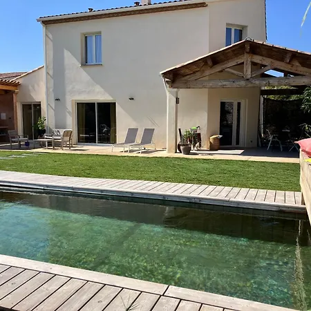 Feriehus Moderne Confort Familial Piscine Naturelle 11mx3m Pézenas